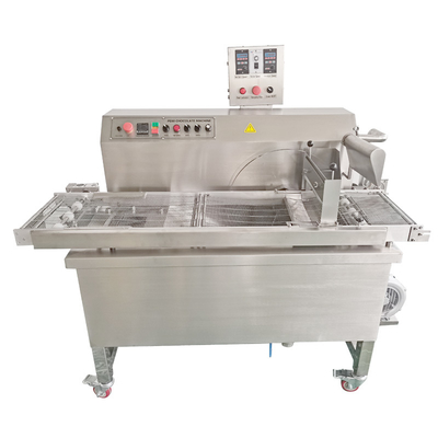 سعر جيد 60KG Electric Chocolate Enrober Machine 220V 3.1kw الانترنت
